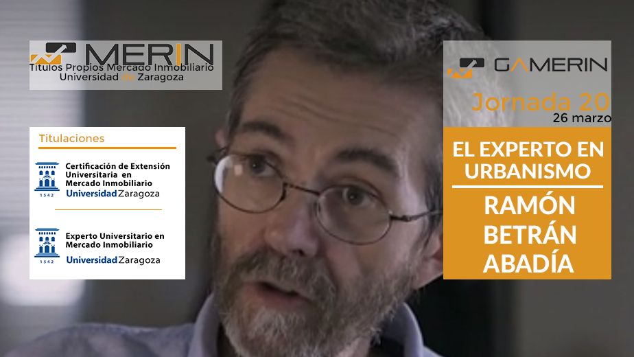 El experto en Urbanismo Ramón Betrán Abadía en el MERIN