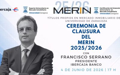 Francisco Serrano, Presidente de Ibercaja banco, en la clausura del MERIN 25/26