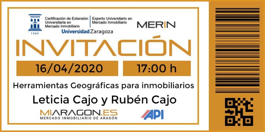 Invitación Webinar Herramientas Geográficas para Inmobiliarios en el MERIN