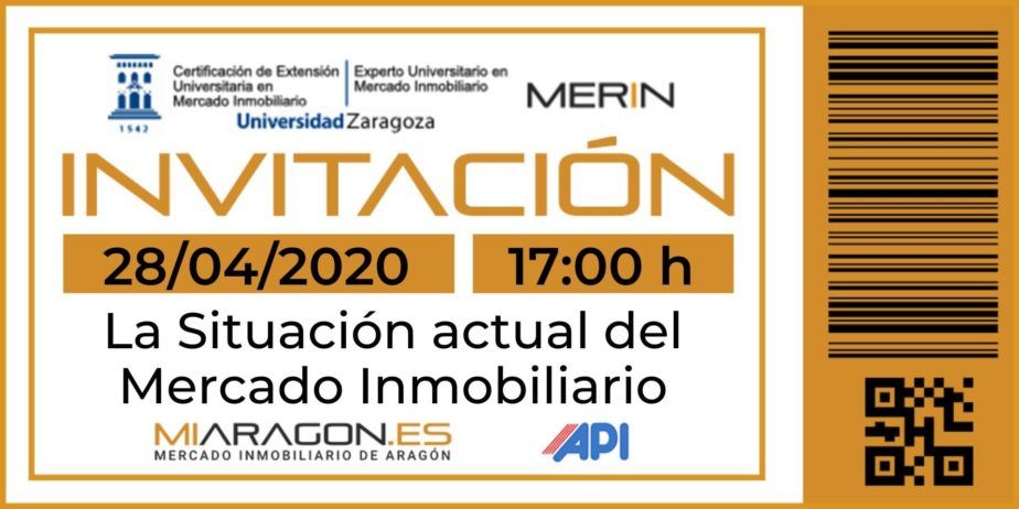 Invitación al webinar La situación actual del Mercado Inmobiliario